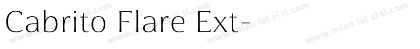 Cabrito Flare Ext字体转换